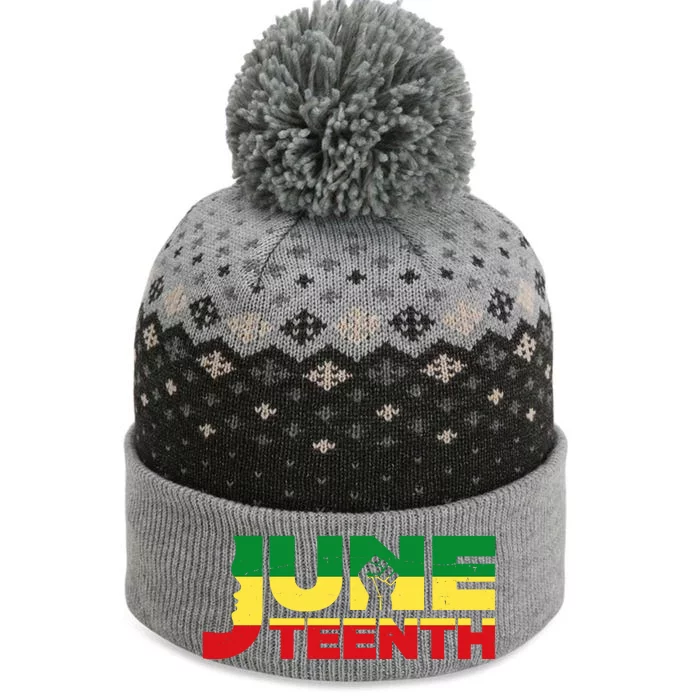 Juneteenth 1865 Freedom Black Pride The Baniff Cuffed Pom Beanie