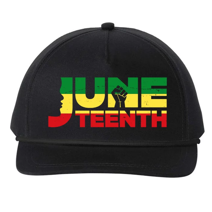 Juneteenth 1865 Freedom Black Pride Snapback Five-Panel Rope Hat