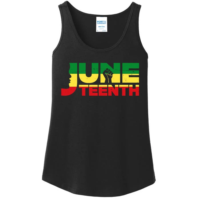 Juneteenth 1865 Freedom Black Pride Ladies Essential Tank