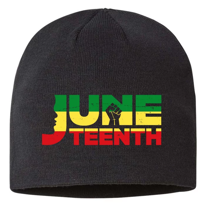 Juneteenth 1865 Freedom Black Pride 8 1/2in Sustainable Knit Beanie