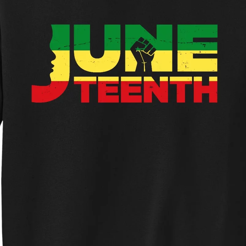 Juneteenth 1865 Freedom Black Pride Tall Sweatshirt