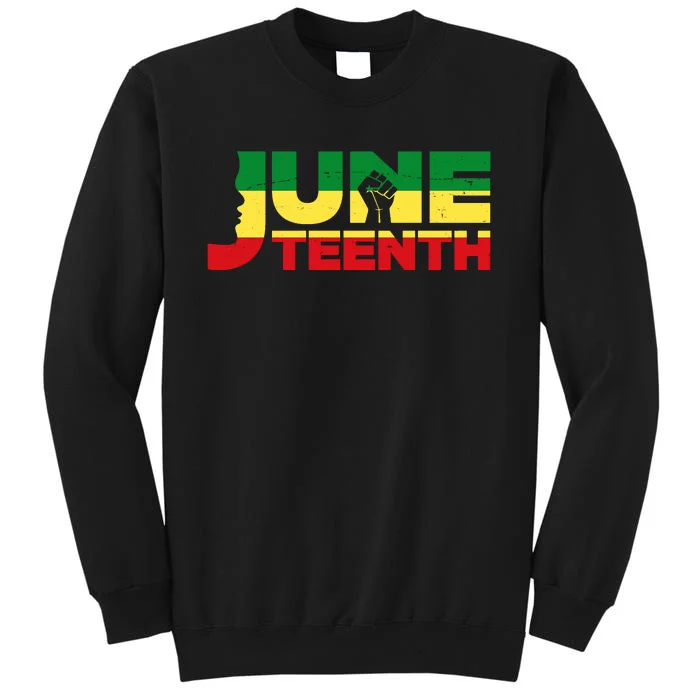 Juneteenth 1865 Freedom Black Pride Tall Sweatshirt