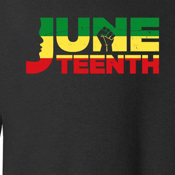 Juneteenth 1865 Freedom Black Pride Toddler Sweatshirt