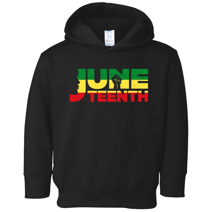 Juneteenth 1865 Freedom Black Pride Toddler Hoodie