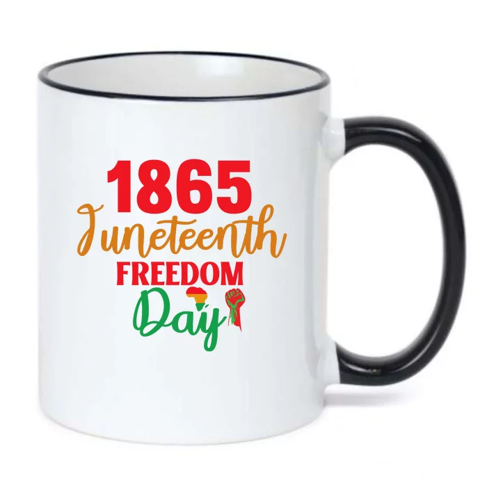 Juneteenth 1865 Freedom Day Celebration Black Color Changing Mug