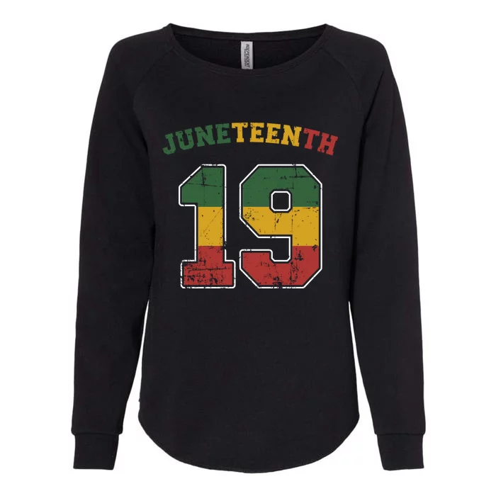 Juneteenth 19 Frican Independence And Freedom 1865 Gift Womens California Wash Sweatshirt