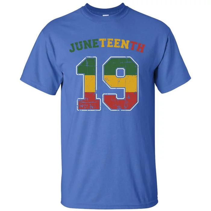 Juneteenth 19 Frican Independence And Freedom 1865 Gift Tall T-Shirt