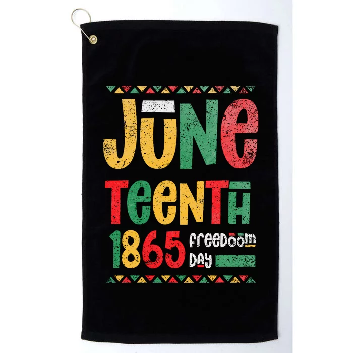 Juneteenth 1865 Freedom Day Celebrate Black History Platinum Collection Golf Towel