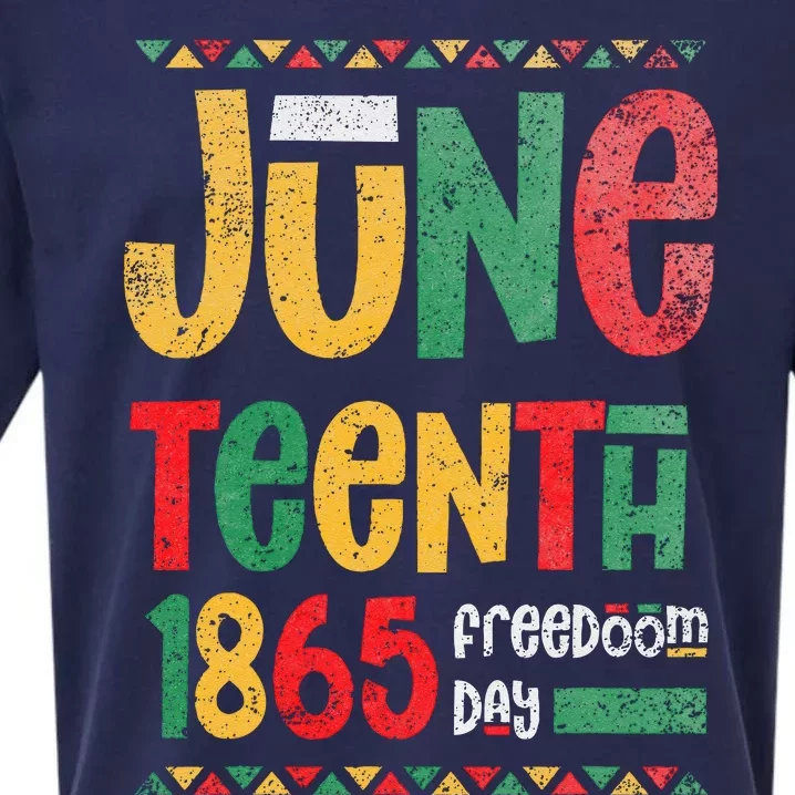 Juneteenth 1865 Freedom Day Celebrate Black History Sueded Cloud Jersey T-Shirt