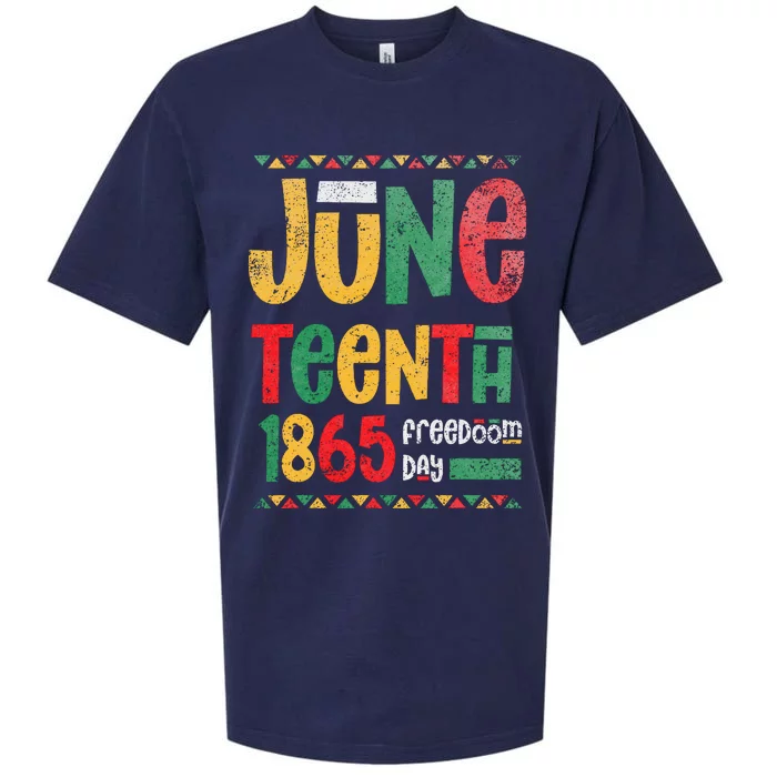 Juneteenth 1865 Freedom Day Celebrate Black History Sueded Cloud Jersey T-Shirt