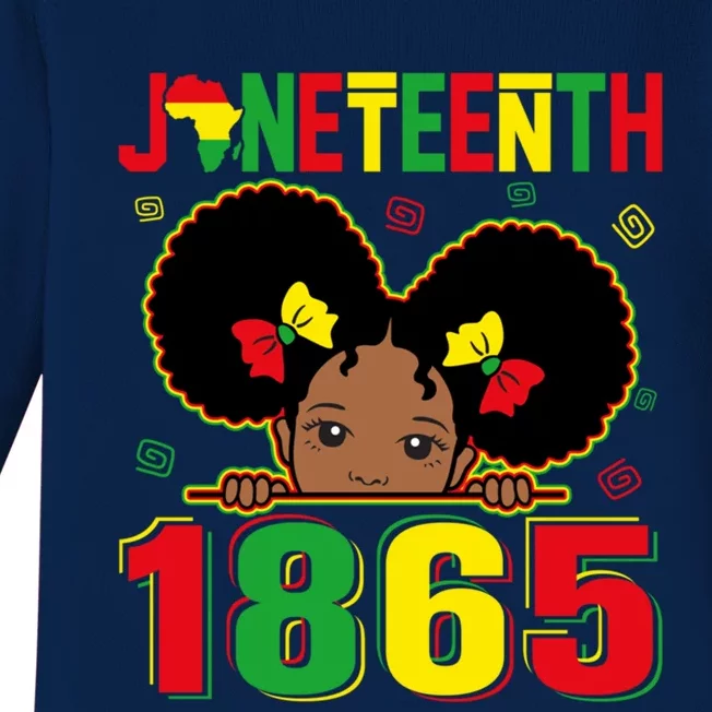 Juneteenth 1865 Freedom Independence African Melanin Great Gift Baby Long Sleeve Bodysuit