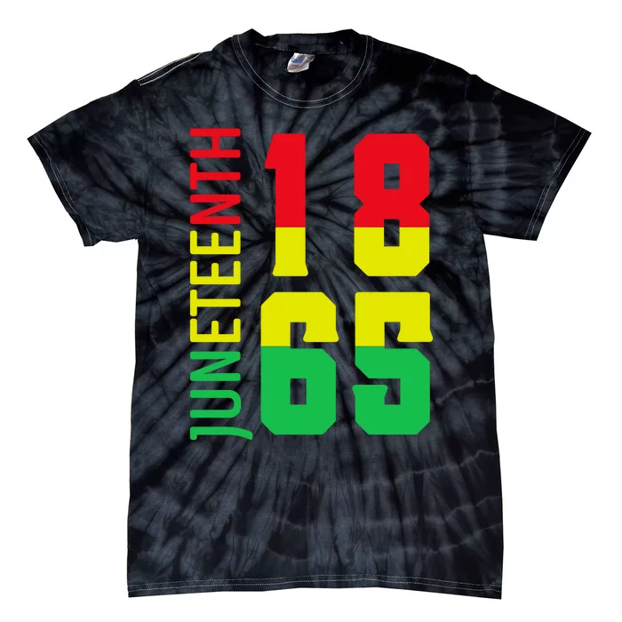 Juneteenth 1865 Freedom Day Celebration Tie-Dye T-Shirt