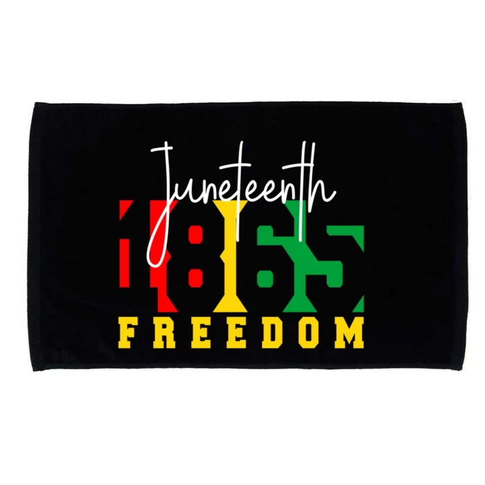 Juneteenth 1865 Freedom Day Pride Black Usa Afro Gift Microfiber Hand Towel