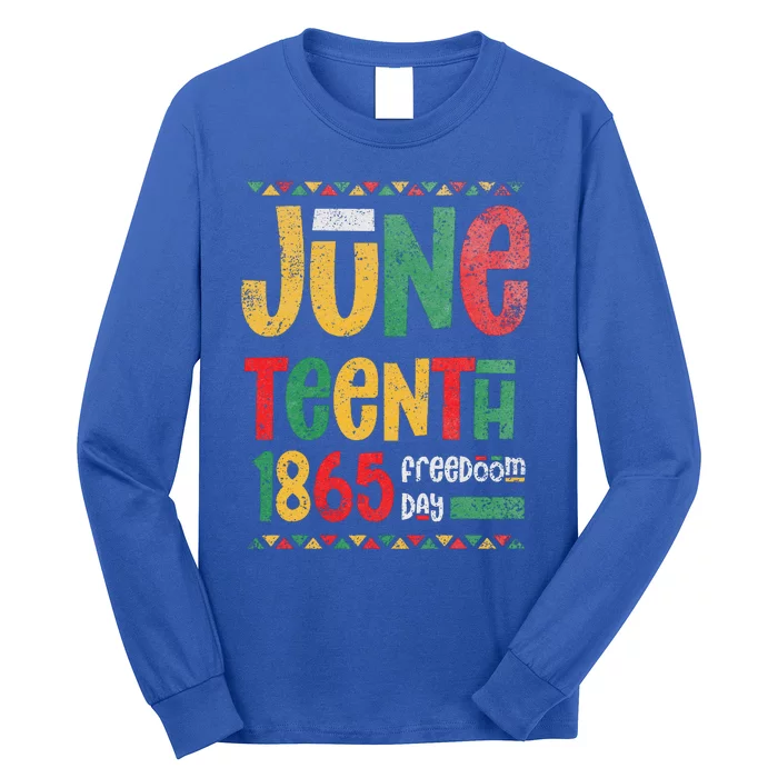 Juneteenth 1865 Freedom Day Celebrate Black History Long Sleeve Shirt