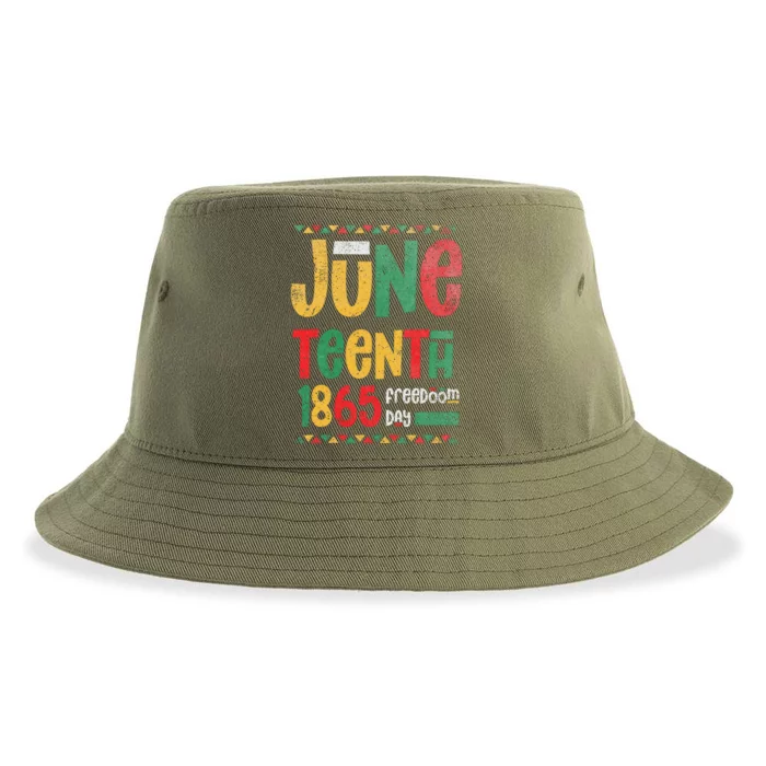 Juneteenth 1865 Freedom Day Celebrate Black History Sustainable Bucket Hat