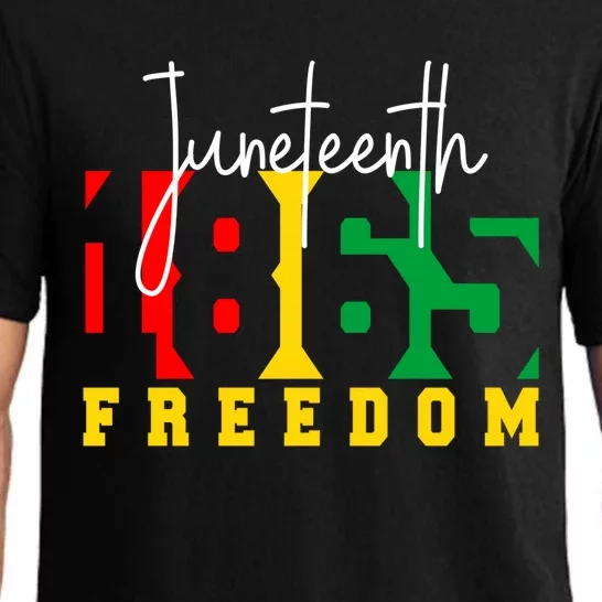 Juneteenth 1865 Freedom Day Pride Black Usa Afro Gift Pajama Set