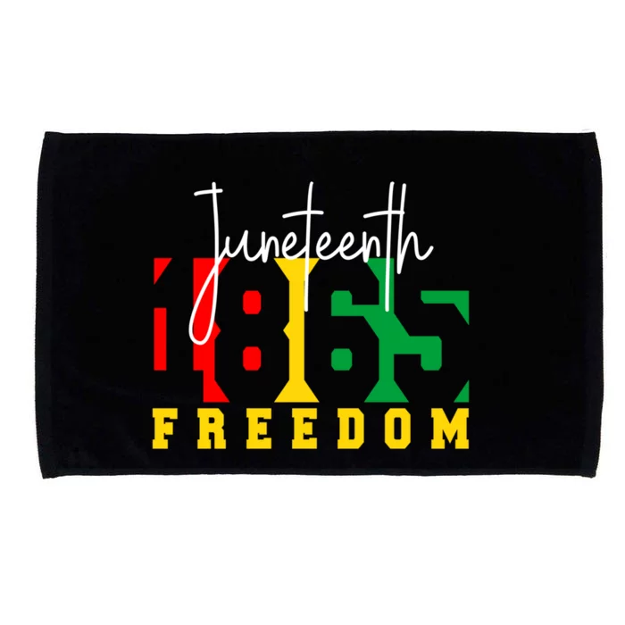 Juneteenth 1865 Freedom Day Pride Black Usa Afro Gift Microfiber Hand Towel