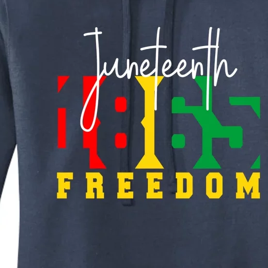 Juneteenth 1865 Freedom Day Pride Black Usa Afro Gift Women's Pullover Hoodie