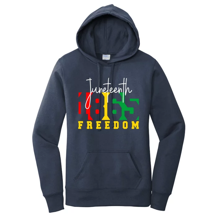 Juneteenth 1865 Freedom Day Pride Black Usa Afro Gift Women's Pullover Hoodie