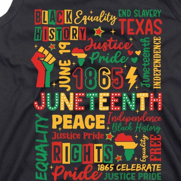 Juneteenth 1865 Freedom Equality Awareness Tank Top