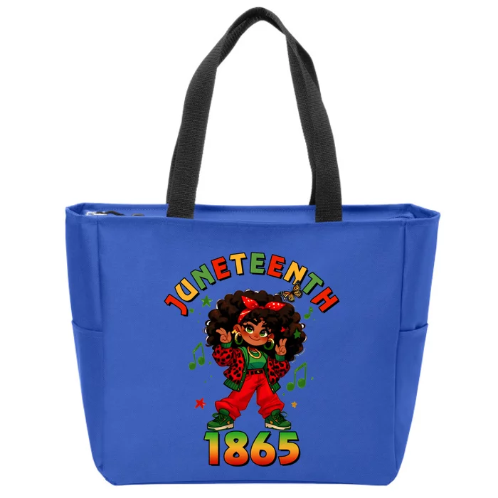 Junenth 1865 Freedom Celebration Gift Zip Tote Bag