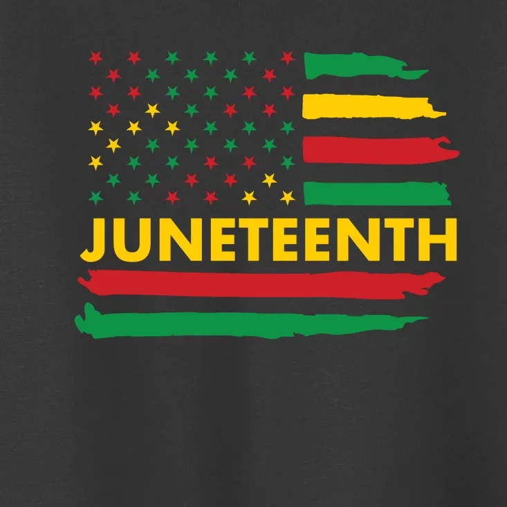 Juneteenth American Flag Toddler T-Shirt