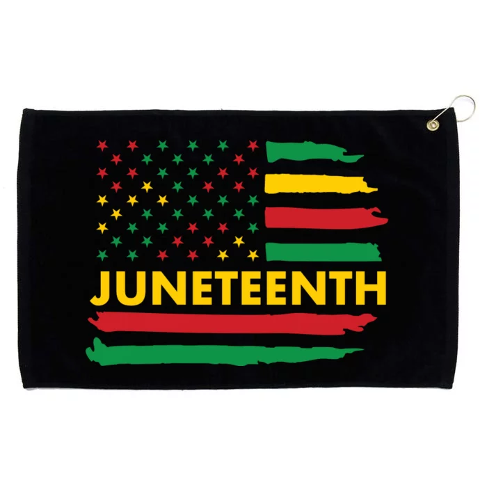 Juneteenth American Flag Grommeted Golf Towel