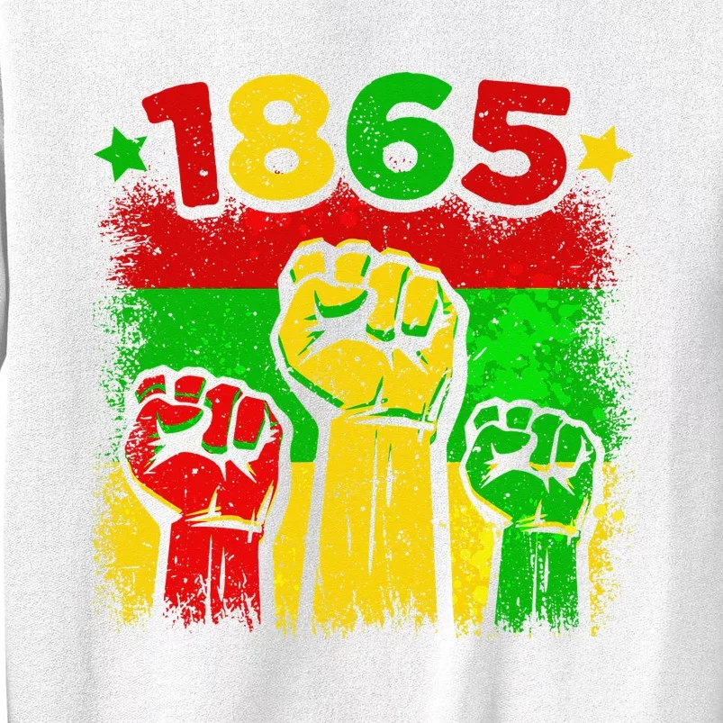 Juneteenth 1865 Freedom Flag Black African America Sweatshirt