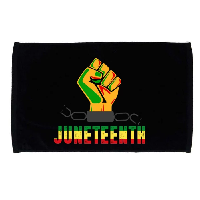 Juneteenth 1865 Hands In Chain Microfiber Hand Towel