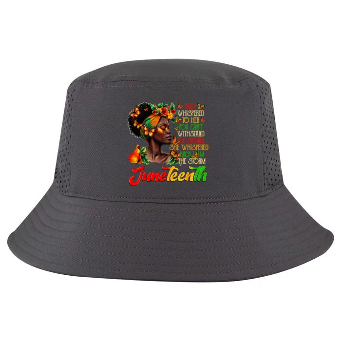 Juneteenth 1865 I Am The Storm Black Women History Month Cool Comfort Performance Bucket Hat