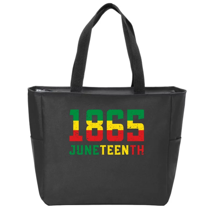 Juneteenth 1865 Independence Day Celebration Zip Tote Bag