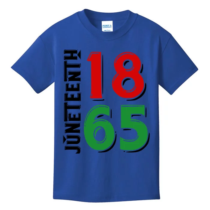 Juneteenth 1865 Independence Black Freedom African American Gift Kids T-Shirt