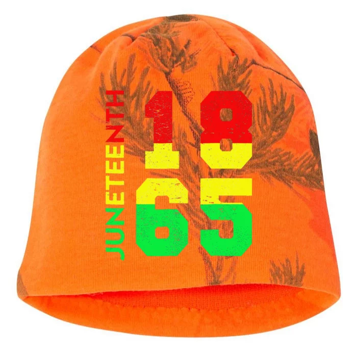 Juneteenth 1865 Juneteenth Is My Independence Day Kati - Camo Knit Beanie