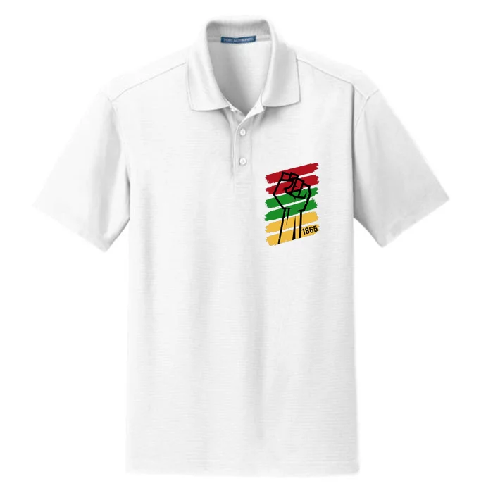 Juneteenth 1865 Dry Zone Grid Performance Polo