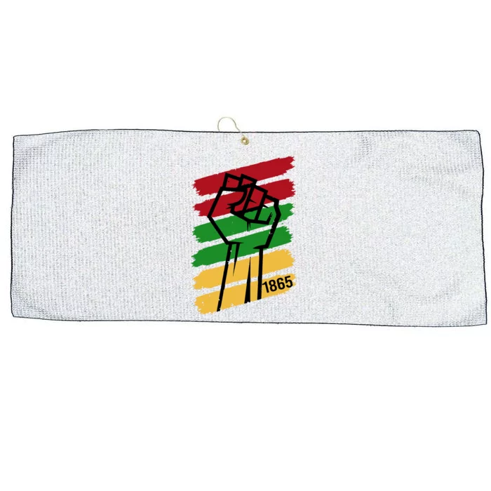 Juneteenth 1865 Large Microfiber Waffle Golf Towel