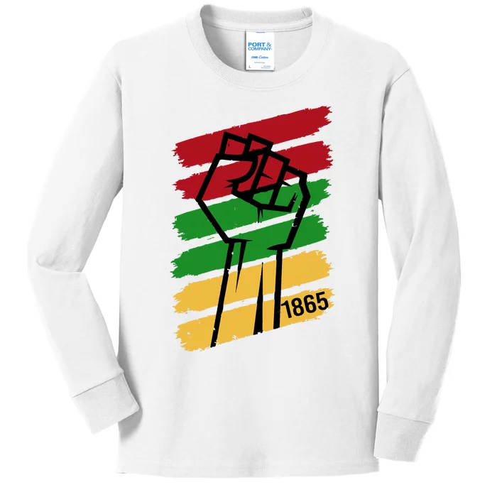 Juneteenth 1865 Kids Long Sleeve Shirt