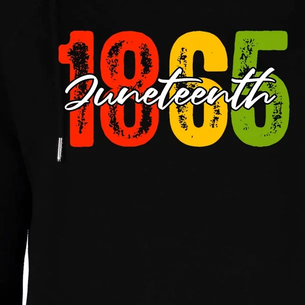 Juneteenth 1865 Womens Funnel Neck Pullover Hood