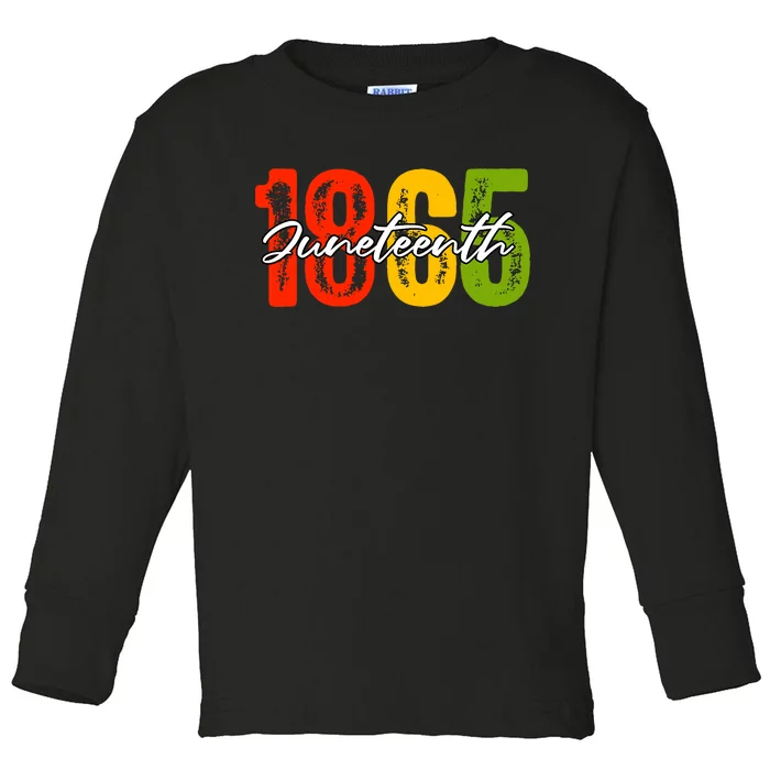 Juneteenth 1865 Toddler Long Sleeve Shirt