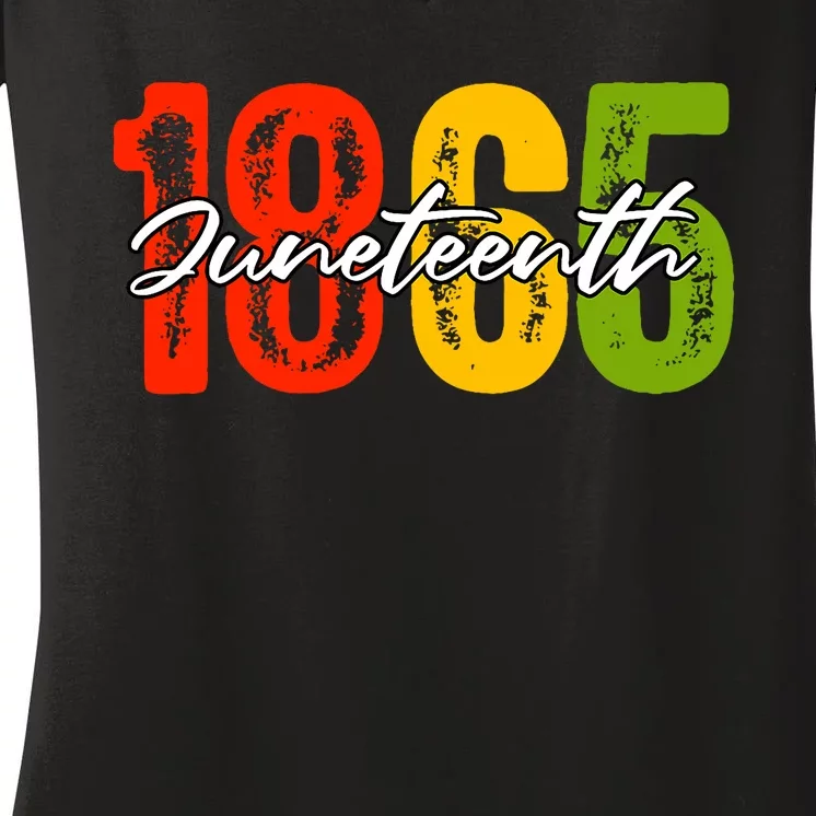 Juneteenth 1865 Women's V-Neck T-Shirt