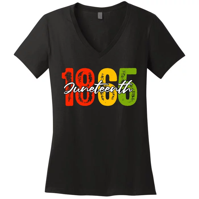 Juneteenth 1865 Women's V-Neck T-Shirt