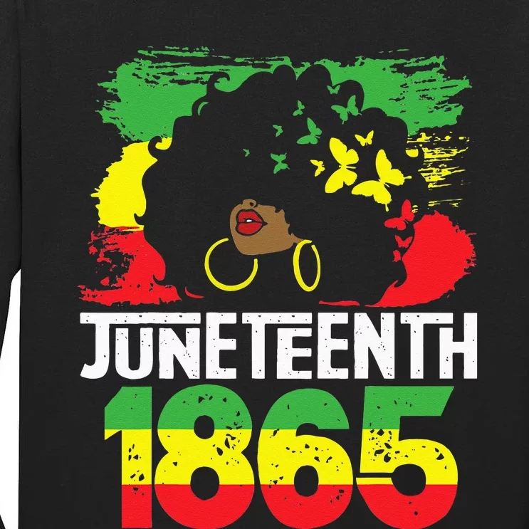 Juneteenth 1865 Juneteenth Is My Independence Day Tall Long Sleeve T-Shirt