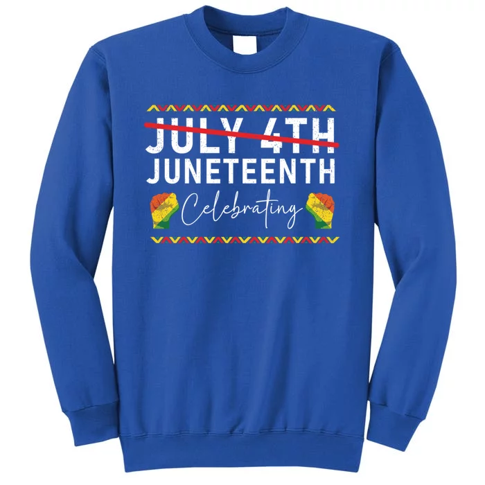 Junenth 1865 Junenth Freedom African America Great Gift Tall Sweatshirt