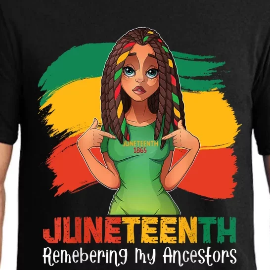 Juneteenth 19th June Remembering My Ancestors Women Locd Pajama Set