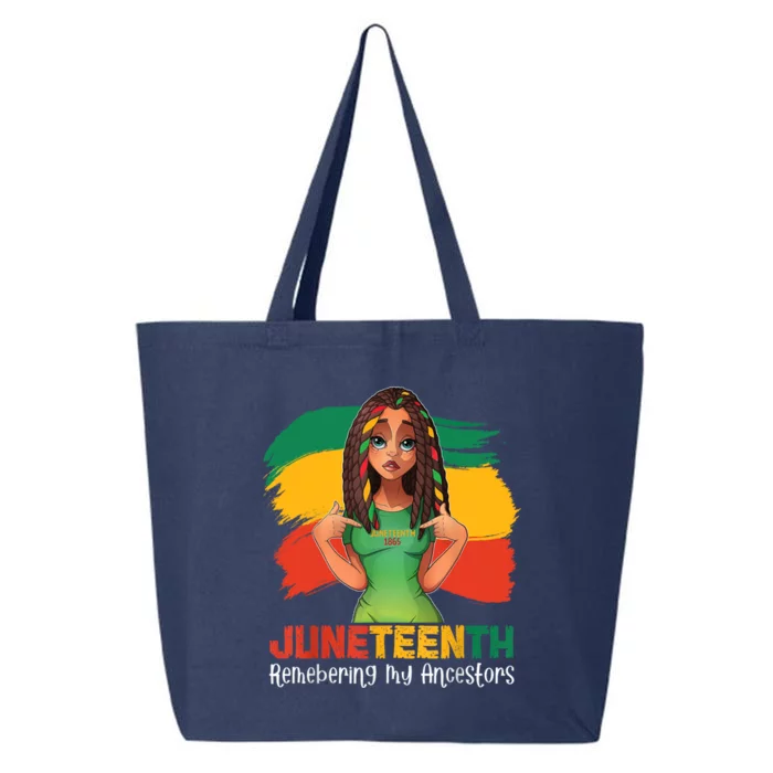 Juneteenth 19th June Remembering My Ancestors Women Locd 25L Jumbo Tote