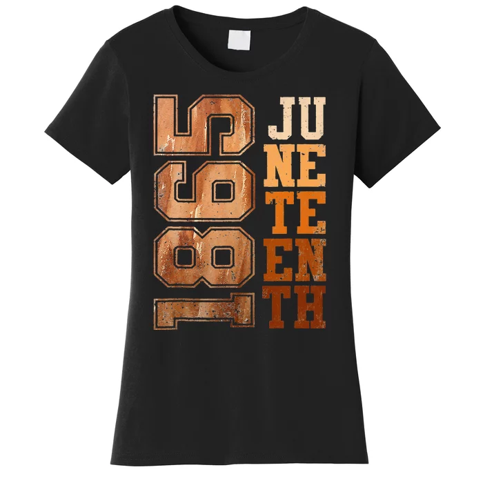 Juneteenth 1865 Melanin Black History Month Fist African Women's T-Shirt