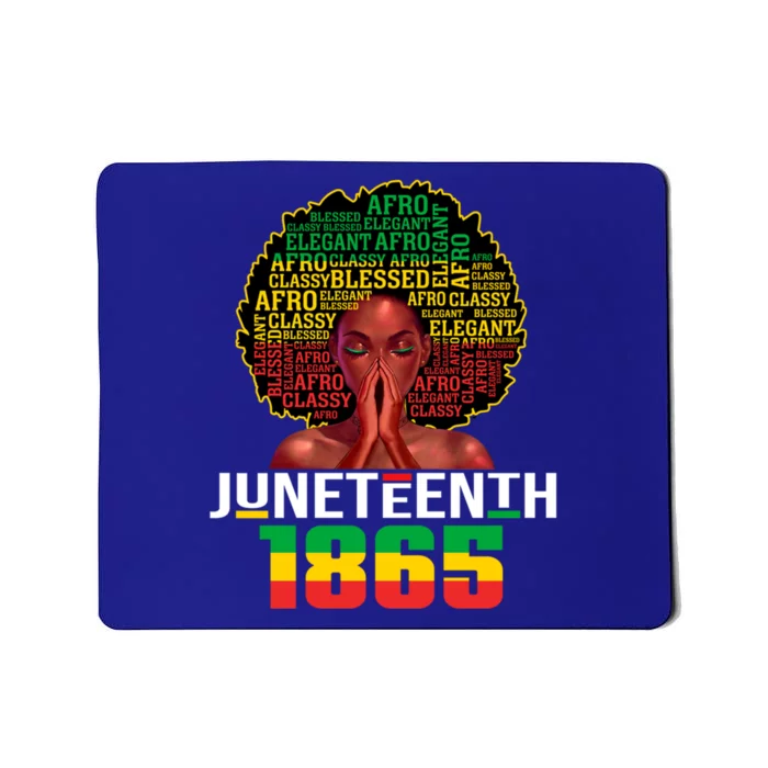 Juneteenth 1865 Melanin African Black Independence Day Gift Mousepad