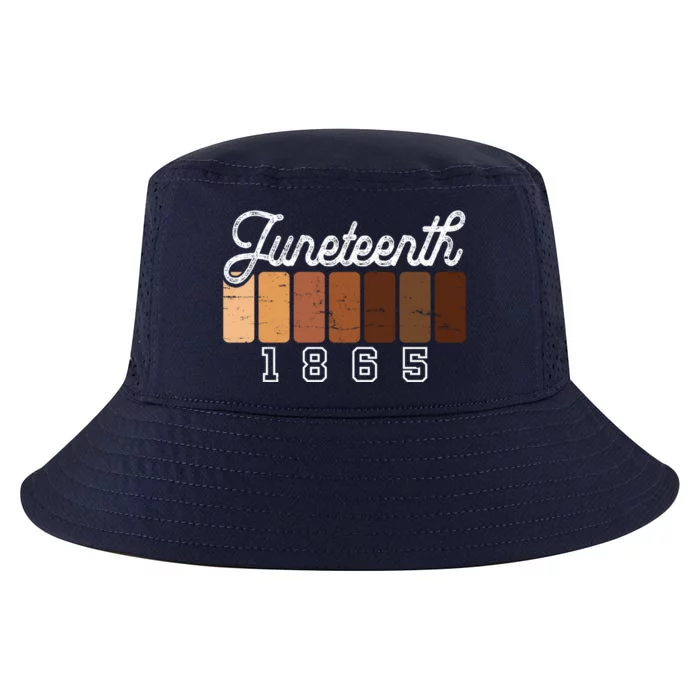 Juneteenth 1865 Melanin Shades Proud Black History Month Gift Cool Comfort Performance Bucket Hat