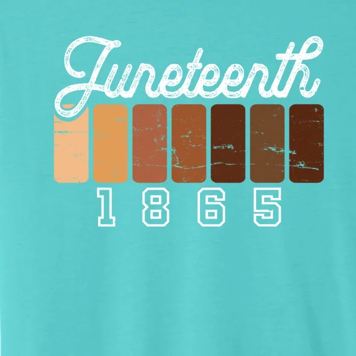 Juneteenth 1865 Melanin Shades Proud Black History Month Gift ChromaSoft Performance T-Shirt