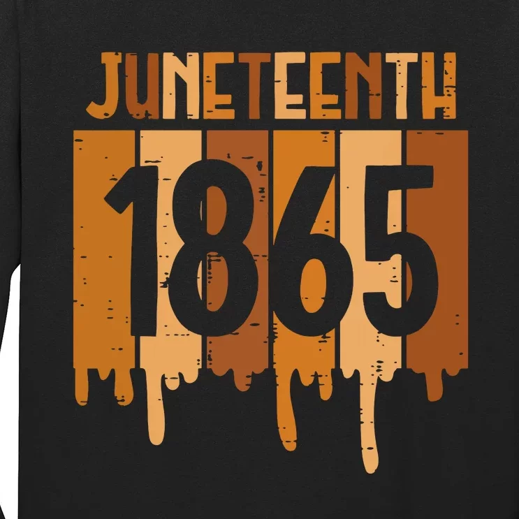 Juneteenth 1865 Melanin Drip Black Pride Women Long Sleeve Shirt