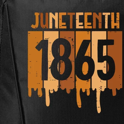 Juneteenth 1865 Melanin Drip Black Pride Women City Backpack